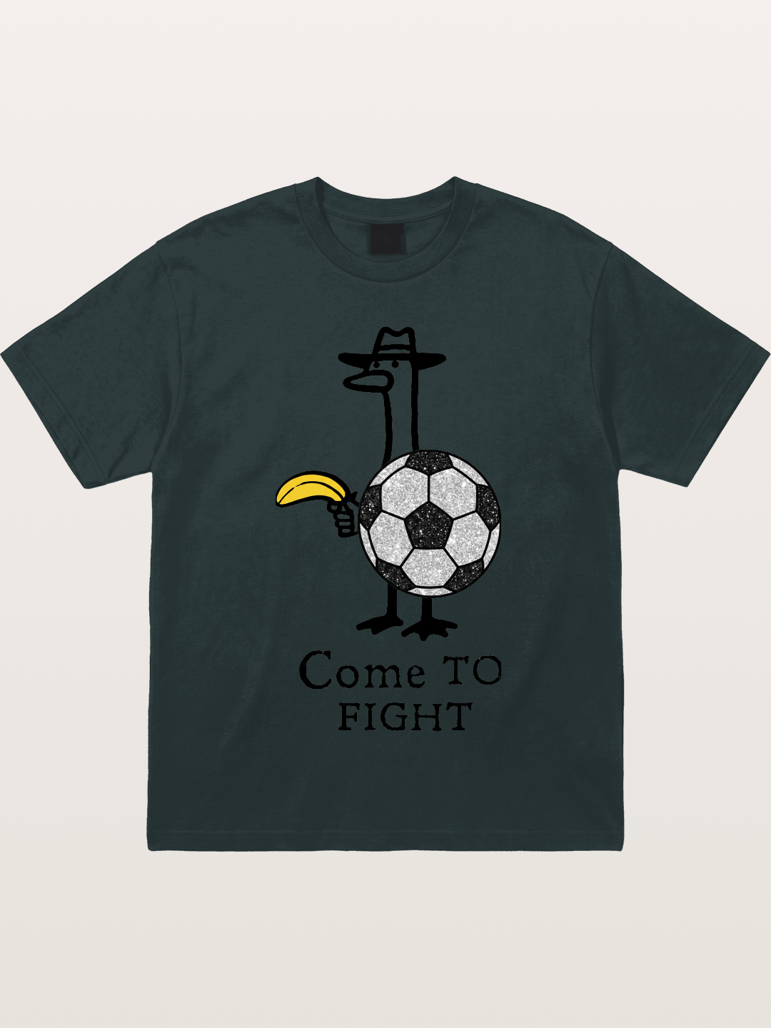 Ostrich Come To Fight Soccer Art Gildan T-shirt