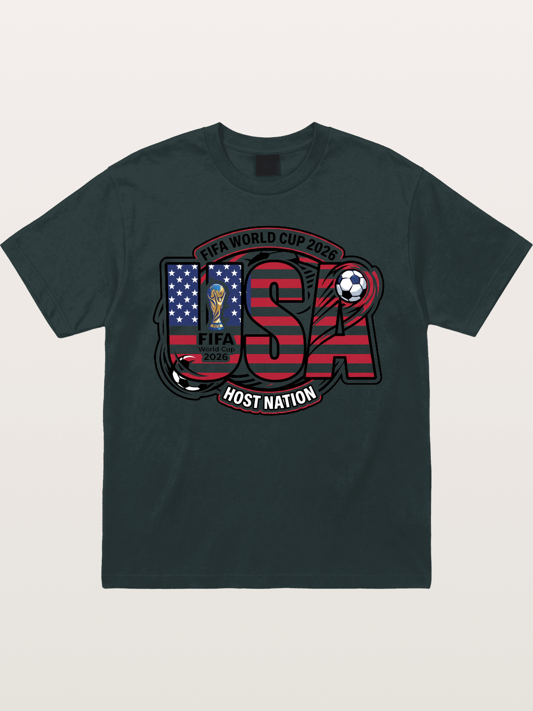 USA 2026 World Cup Typography Gildan T-shirt