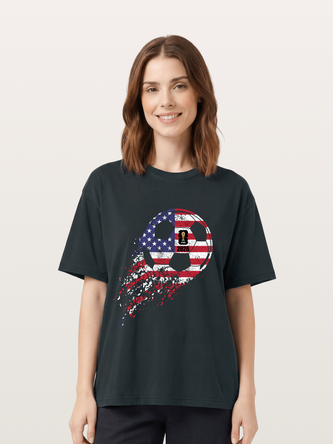 American Flag WC 2026 Ball Gildan T-shirt