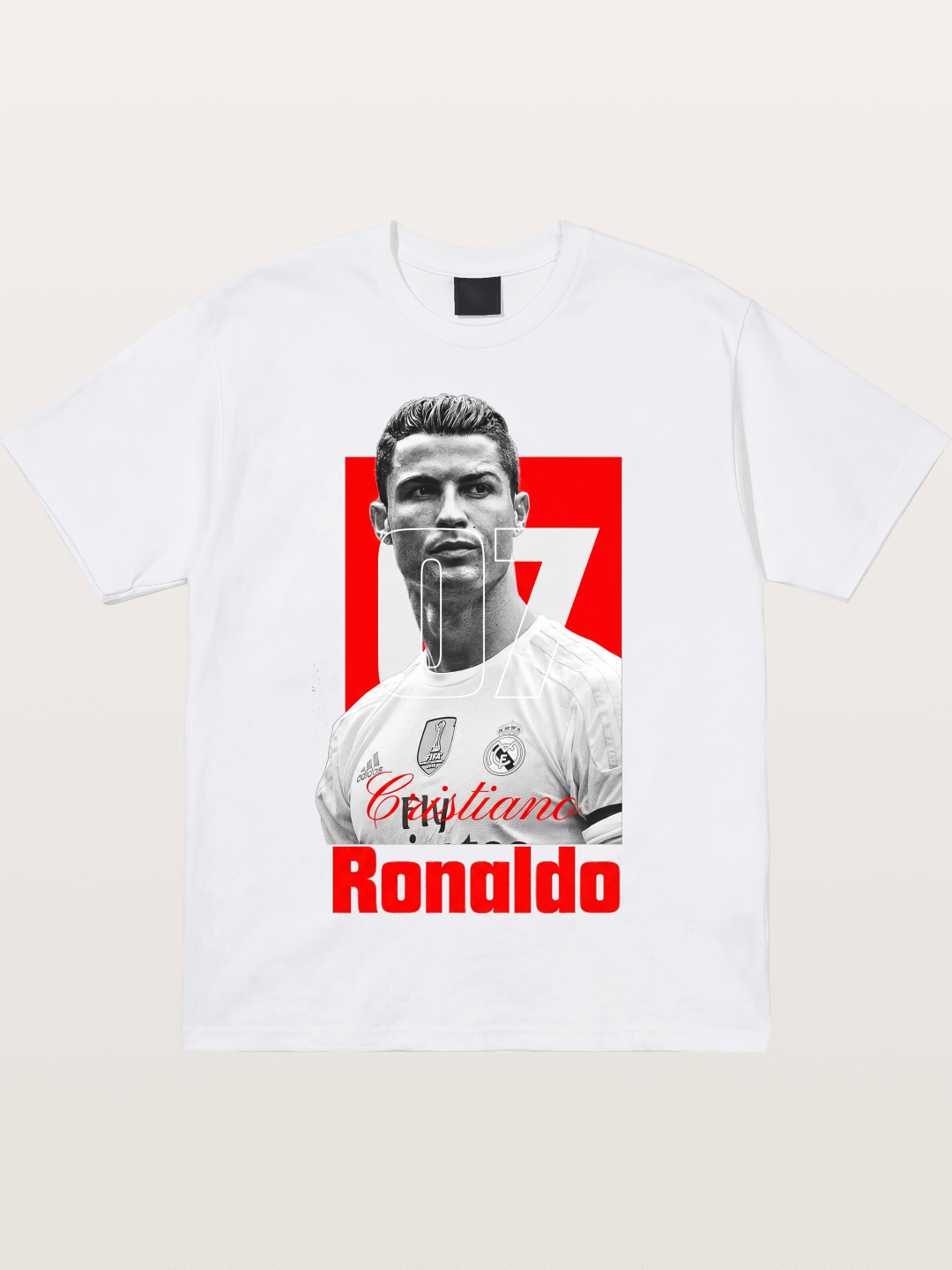 Ronaldo Real Madrid Number 7 Cotton T-shirt