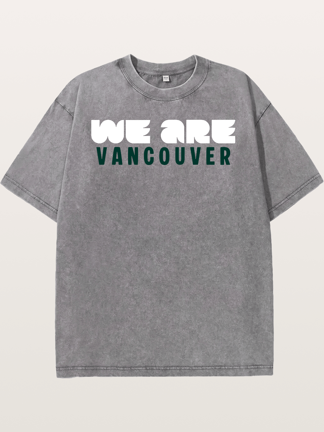 Vancouver Dark Green Monochrome Washed T-shirt