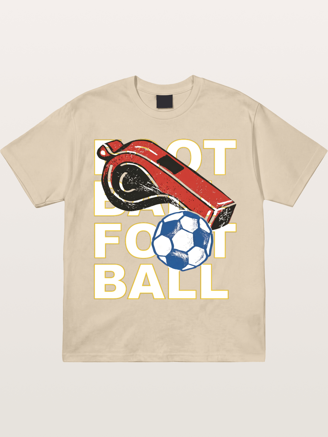 Retro Whistle Football Art Gildan T-shirt