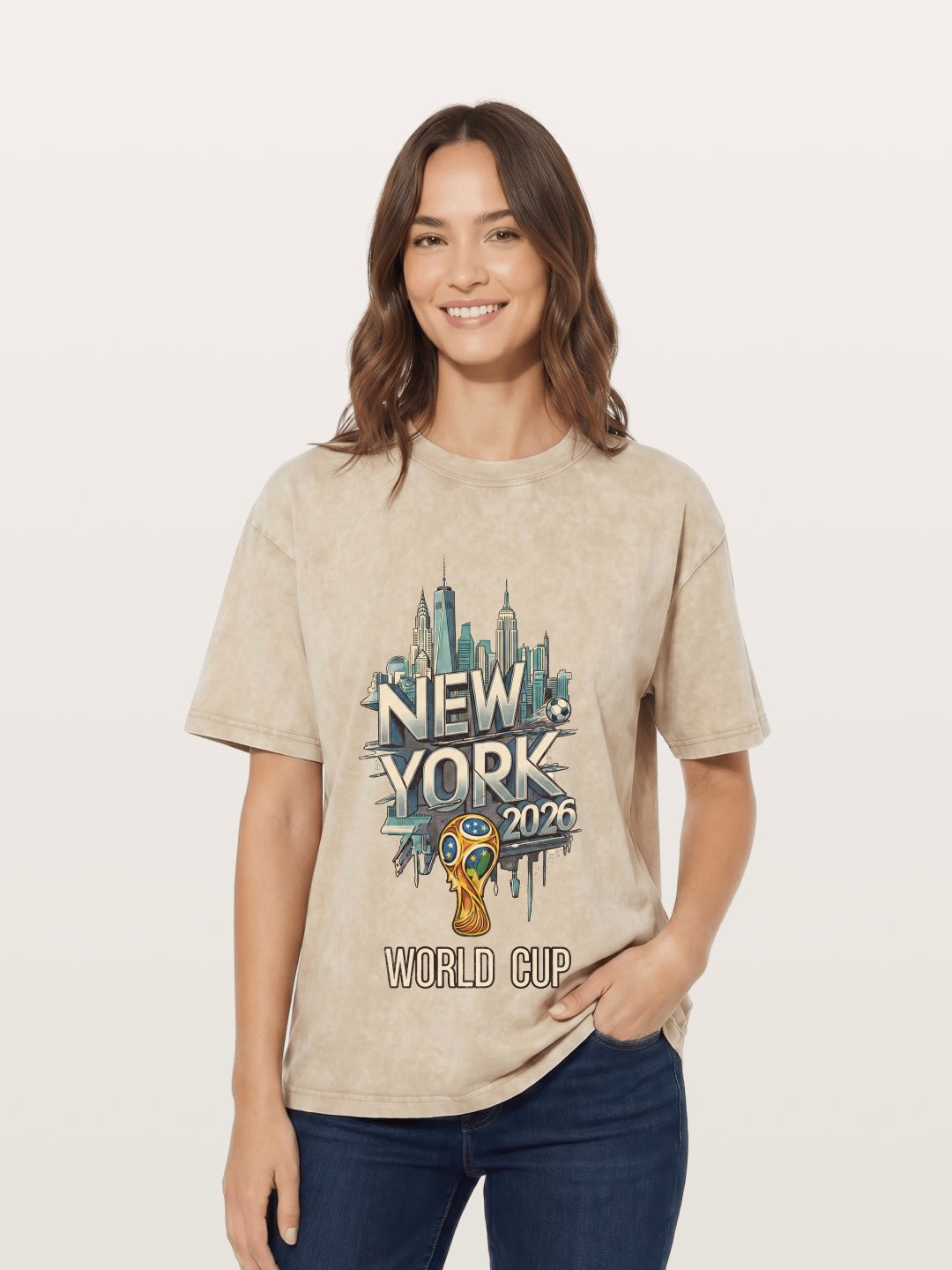 NYC World Cup 2026 Emblem Washed T-shirt