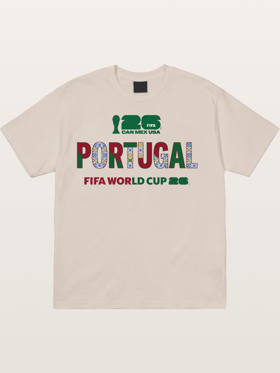 Portugal 2026 Pattern Art Cotton T-shirt