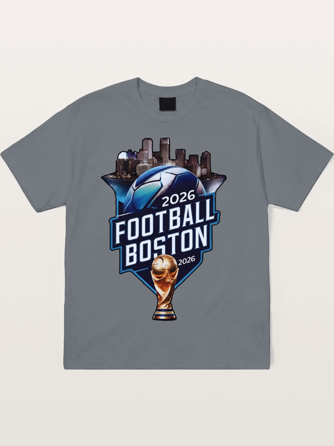 Boston 2026 World Cup City Badge Cotton T-shirt