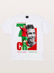 Ronaldo Portugal Dual Montage Cotton T-shirt