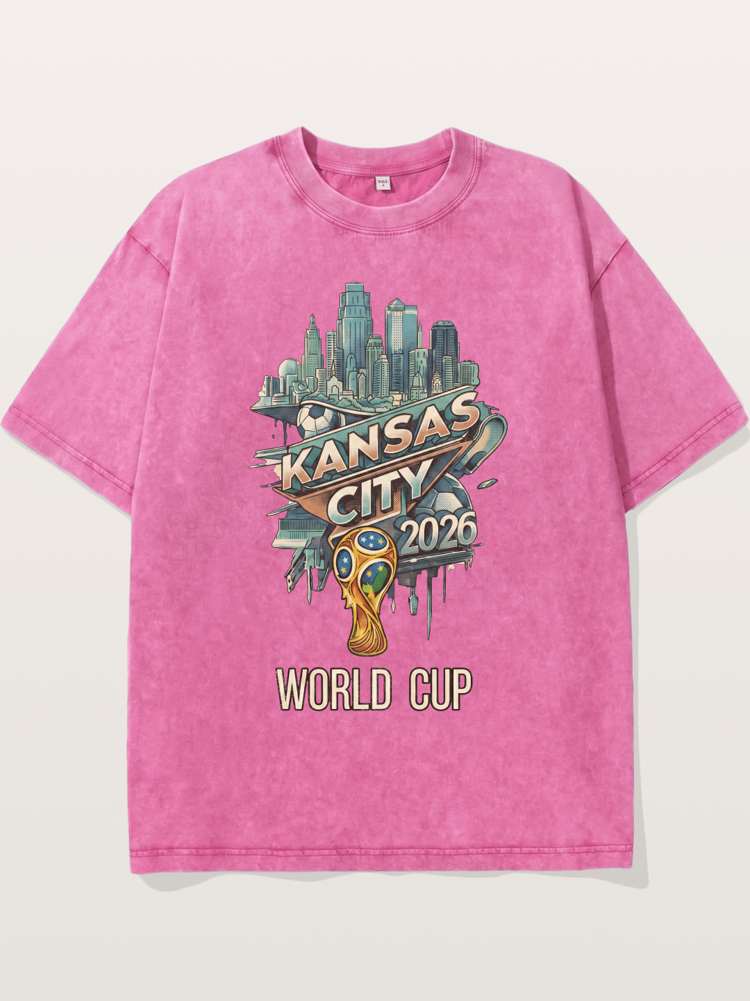 KC World Cup 2026 Emblem Washed T-shirt