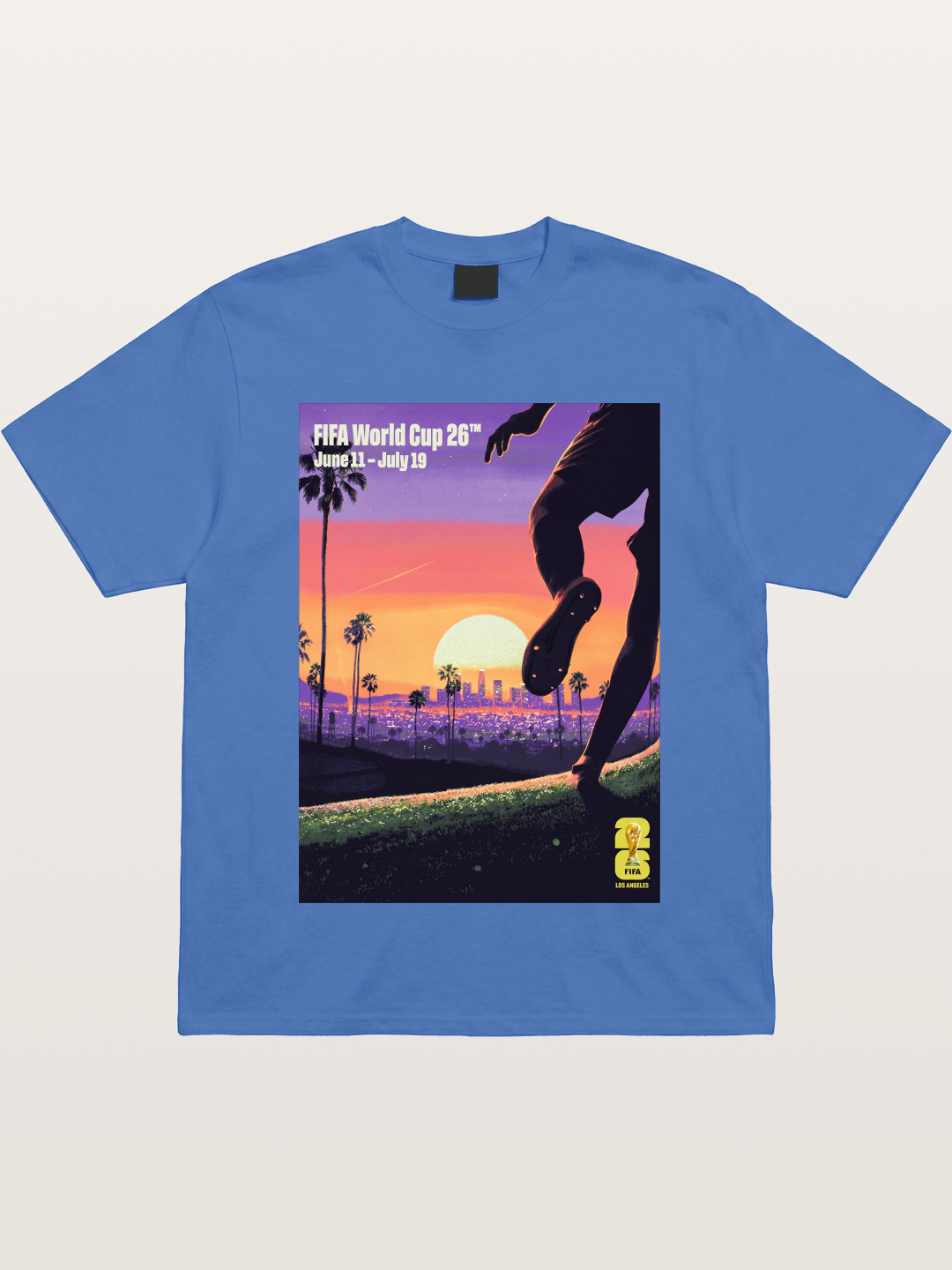 LA WC 2026 Sunset Soccer Kick Gildan T-shirt