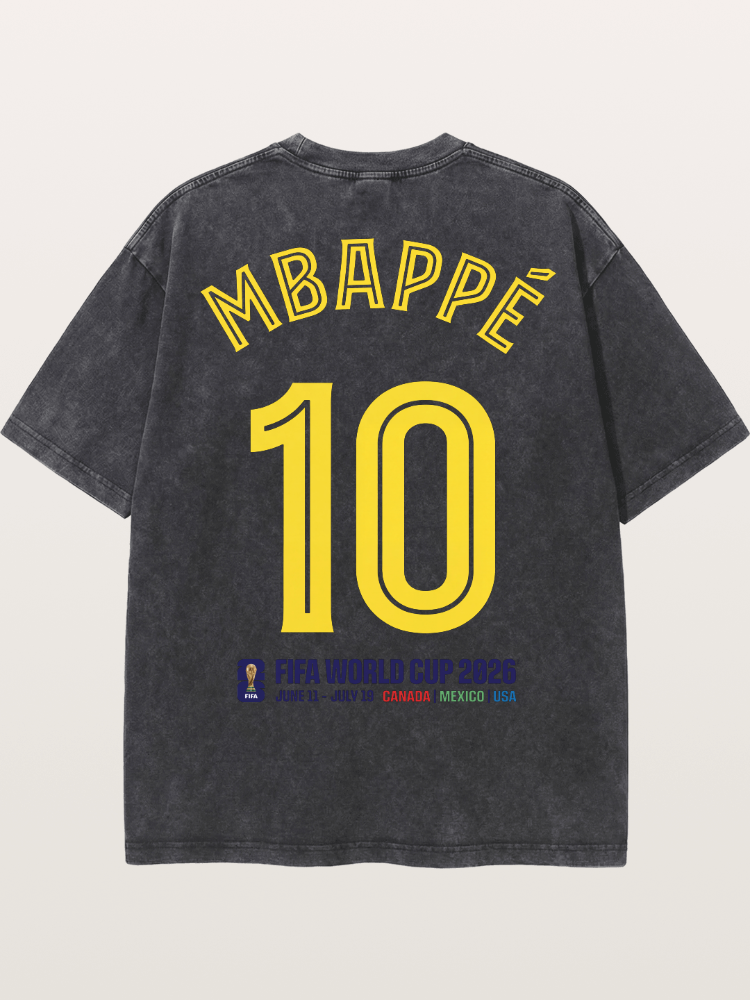 Mbappé 10 World Cup 2026 Washed T-shirt