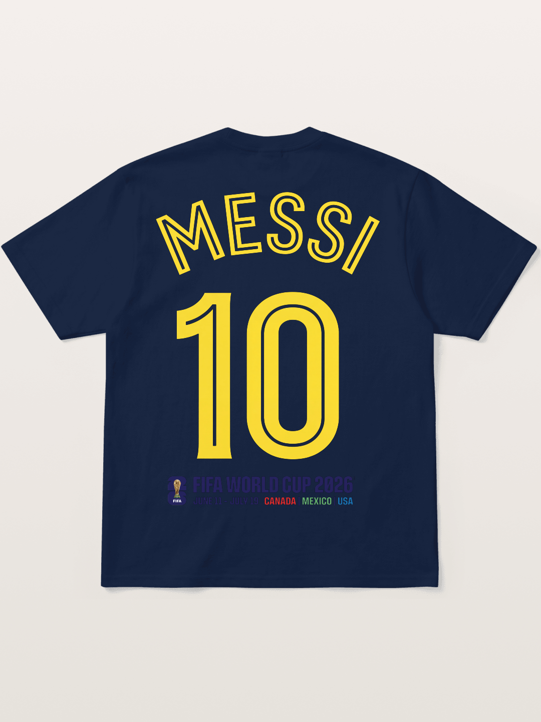 Messi 10 World Cup 2026 Cotton T-shirt