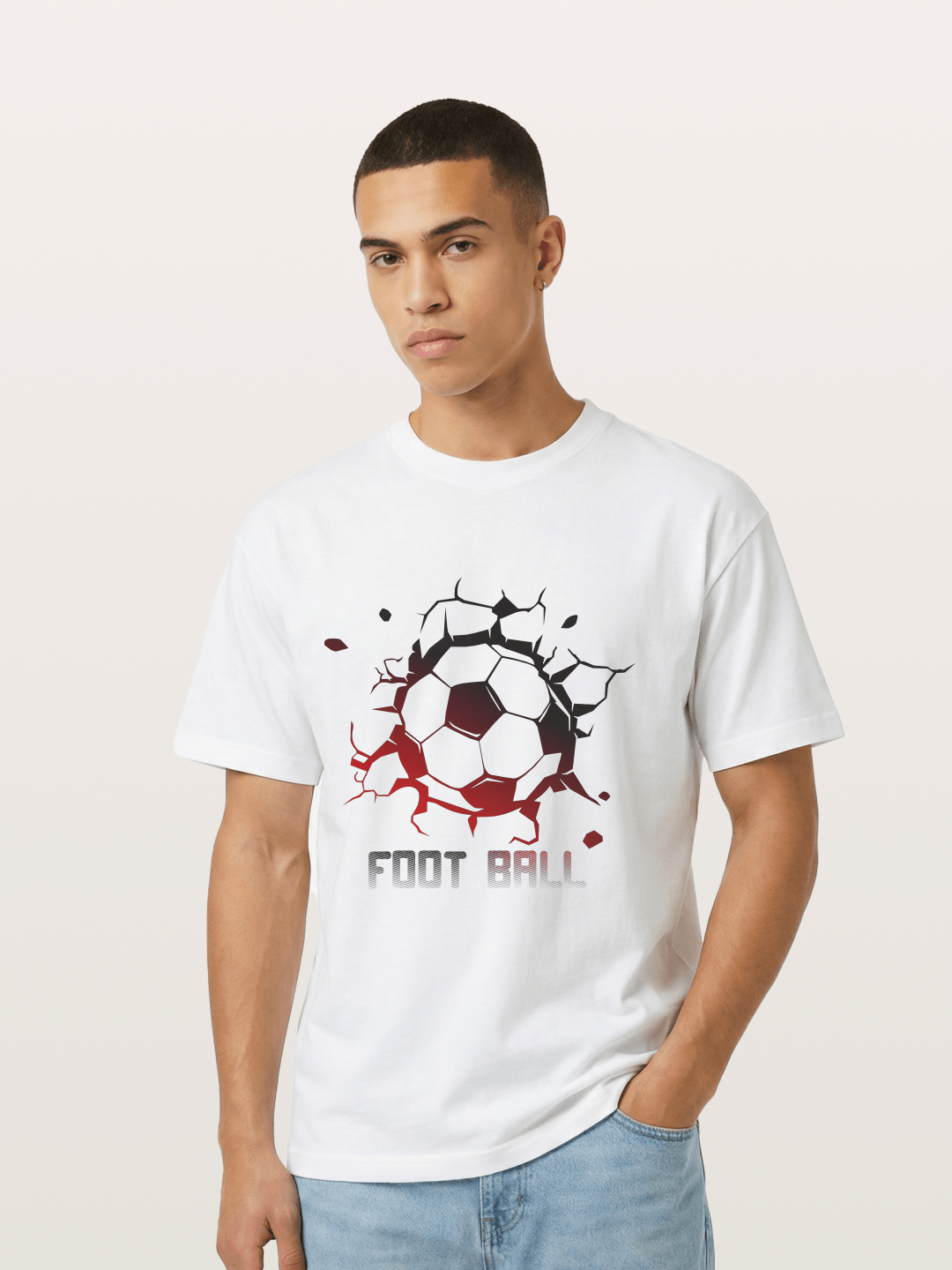 Football Crack Effect USA Style Gildan T-shirt