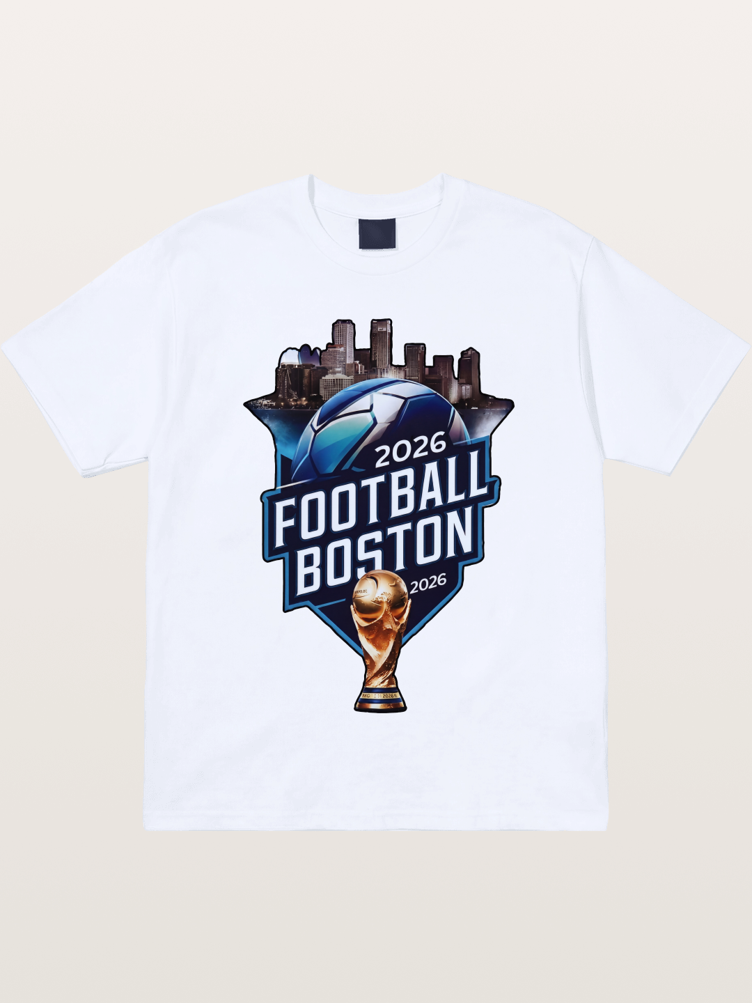 Boston 2026 World Cup City Badge Gildan T-shirt
