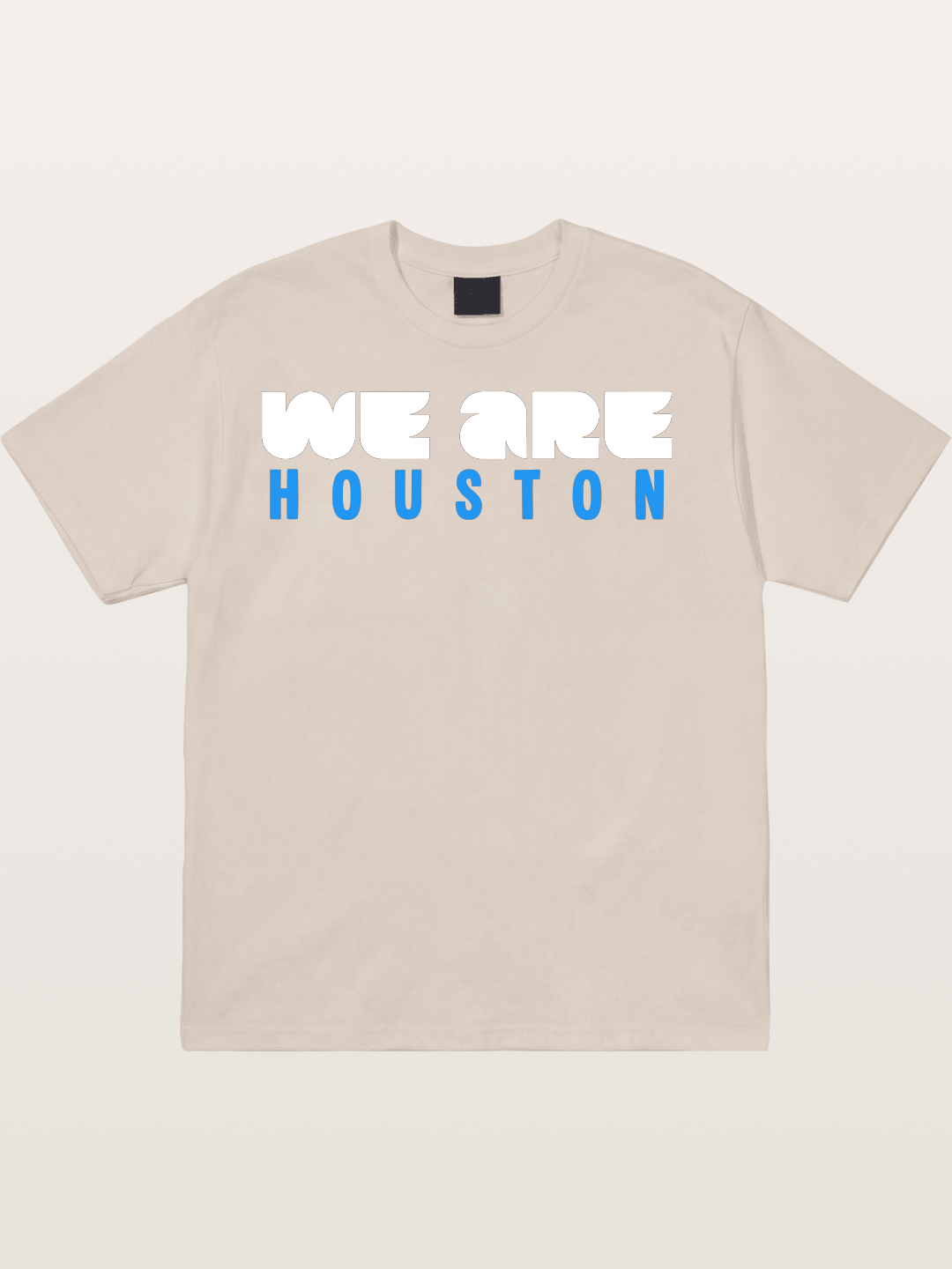 Houston Bright Blue Typo Cotton T-shirt