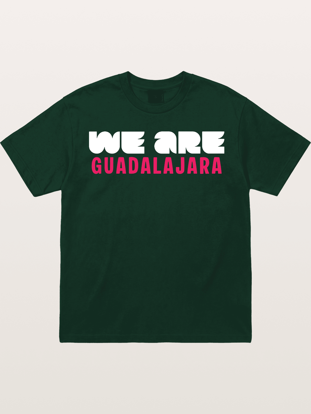 Guadalajara Pink Block Letters Gildan T-shirt