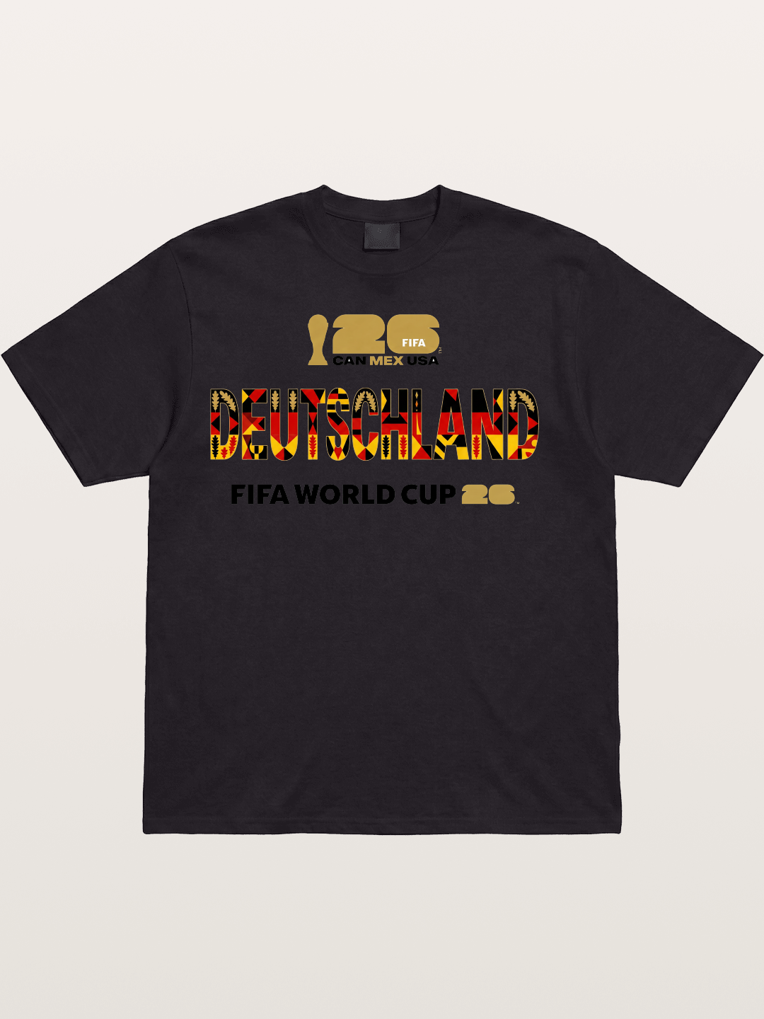 Deutschland 2026 Tribal Print Cotton T-shirt