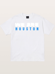 Houston Bright Blue Typo Cotton T-shirt