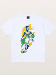 Neymar Brazil Geometric Print Gildan T-shirt