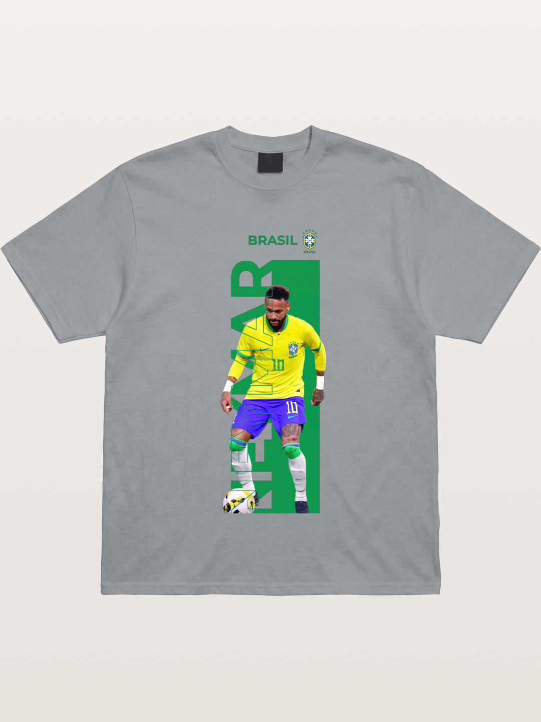 Neymar Brasil Jersey Print Gildan T-shirt