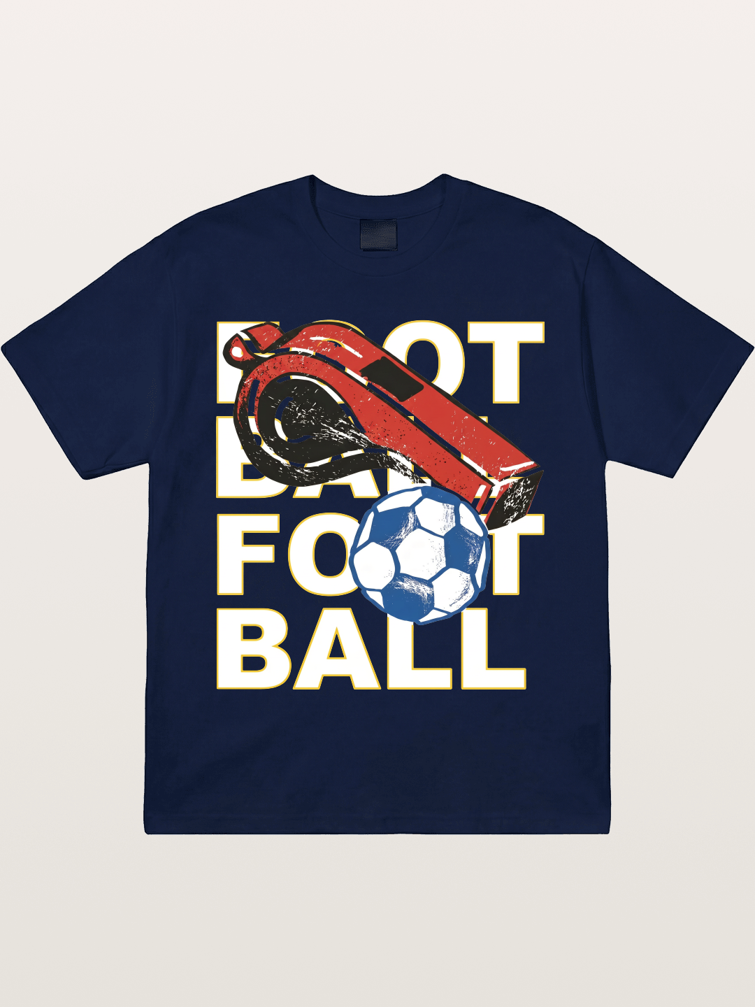 Retro Whistle Football Art Gildan T-shirt
