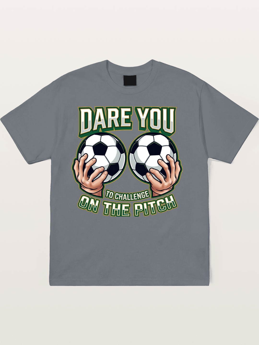 Dare You Challenge Pitch Art Cotton T-shirt