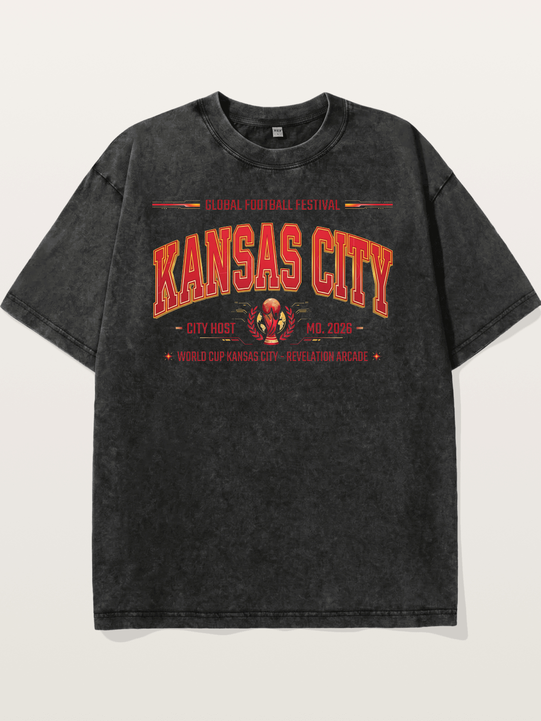 Kansas City 2026 WC Art Washed T-shirt