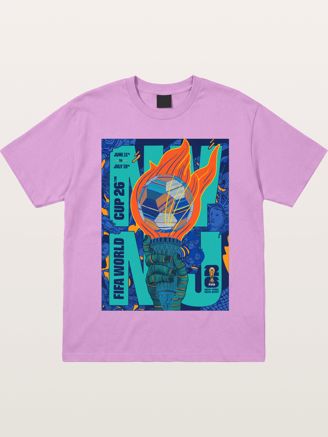 NYNJ WC 2026 Liberty Torch Soccer Gildan T-shirt