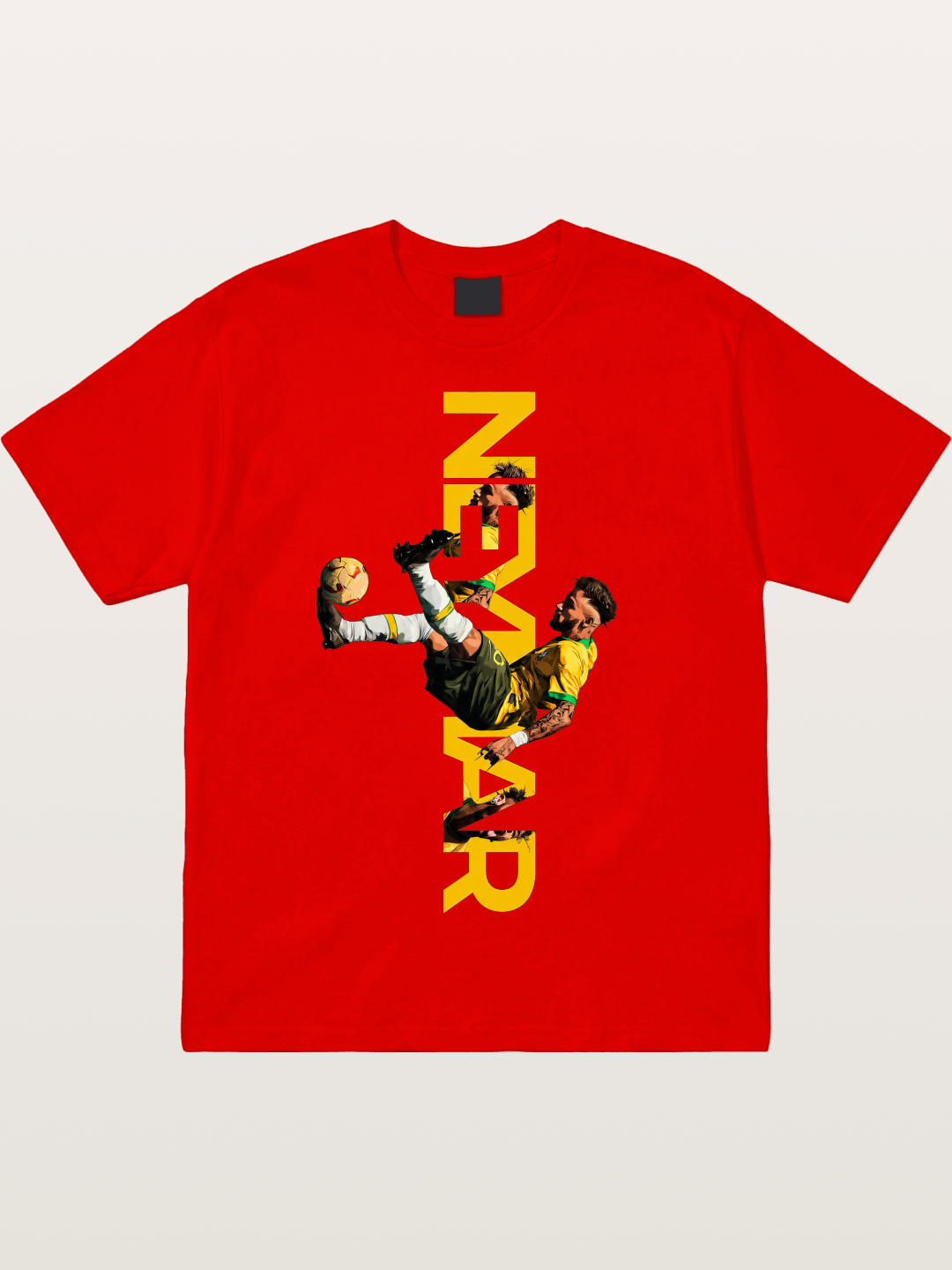 Neymar Brazil Bicycle Kick Cotton T-shirt