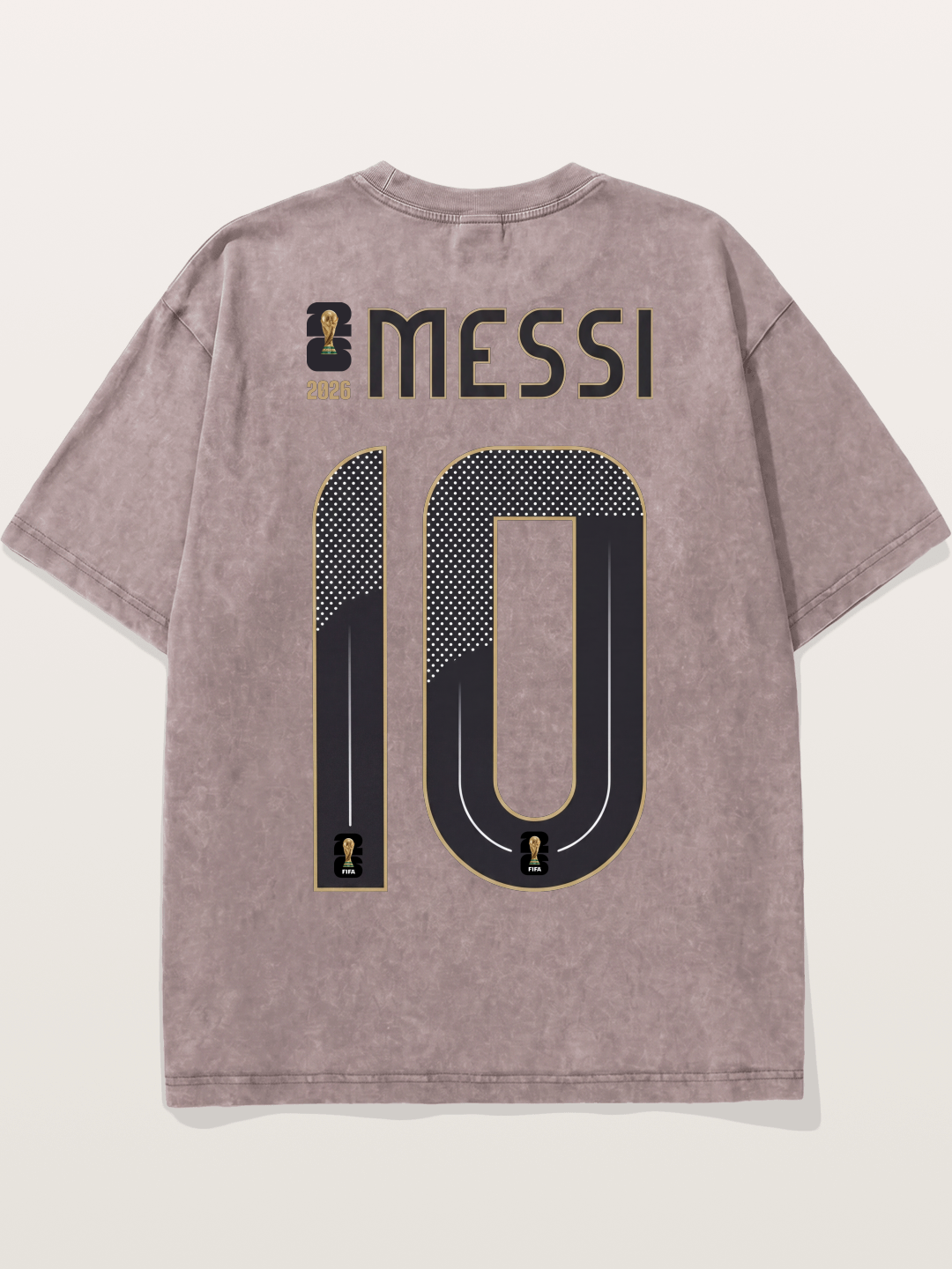 Argentina 10 Messi 2026 WC Washed T-shirt