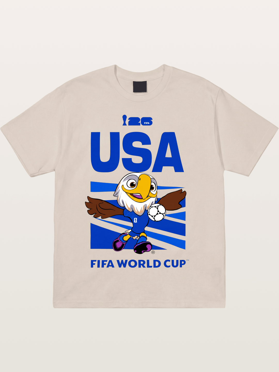 USA WC 2026 Eagle Mascot Design Cotton T-shirt