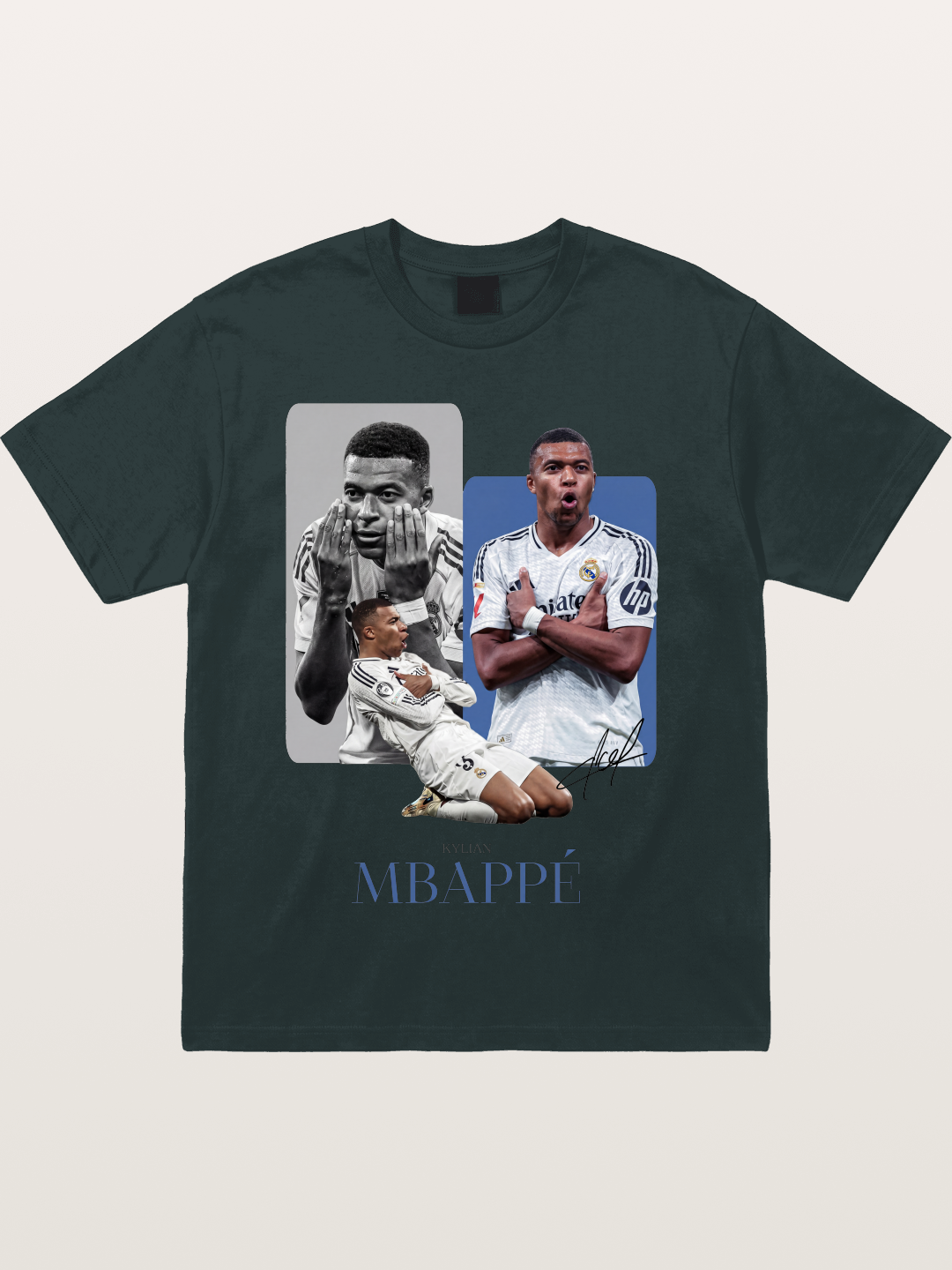 Mbappe Real Madrid Collage Gildan T-shirt