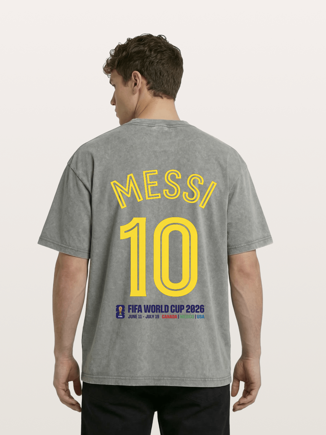 Messi 10 World Cup 2026 Washed T-shirt