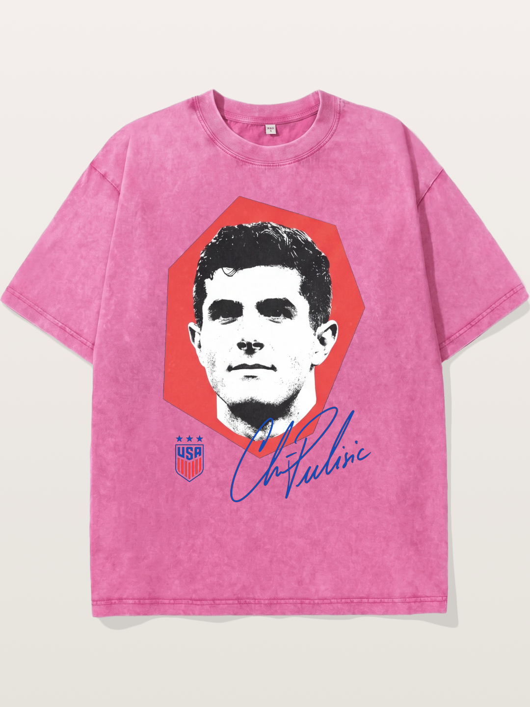 Christian Pulisic Octagon Signed Mark Washed T-shirt