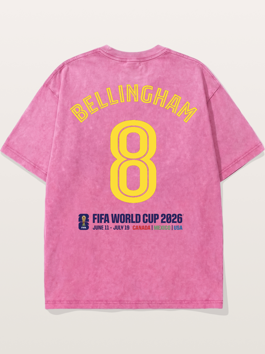 Bellingham 8 World Cup 2026 Washed T-shirt