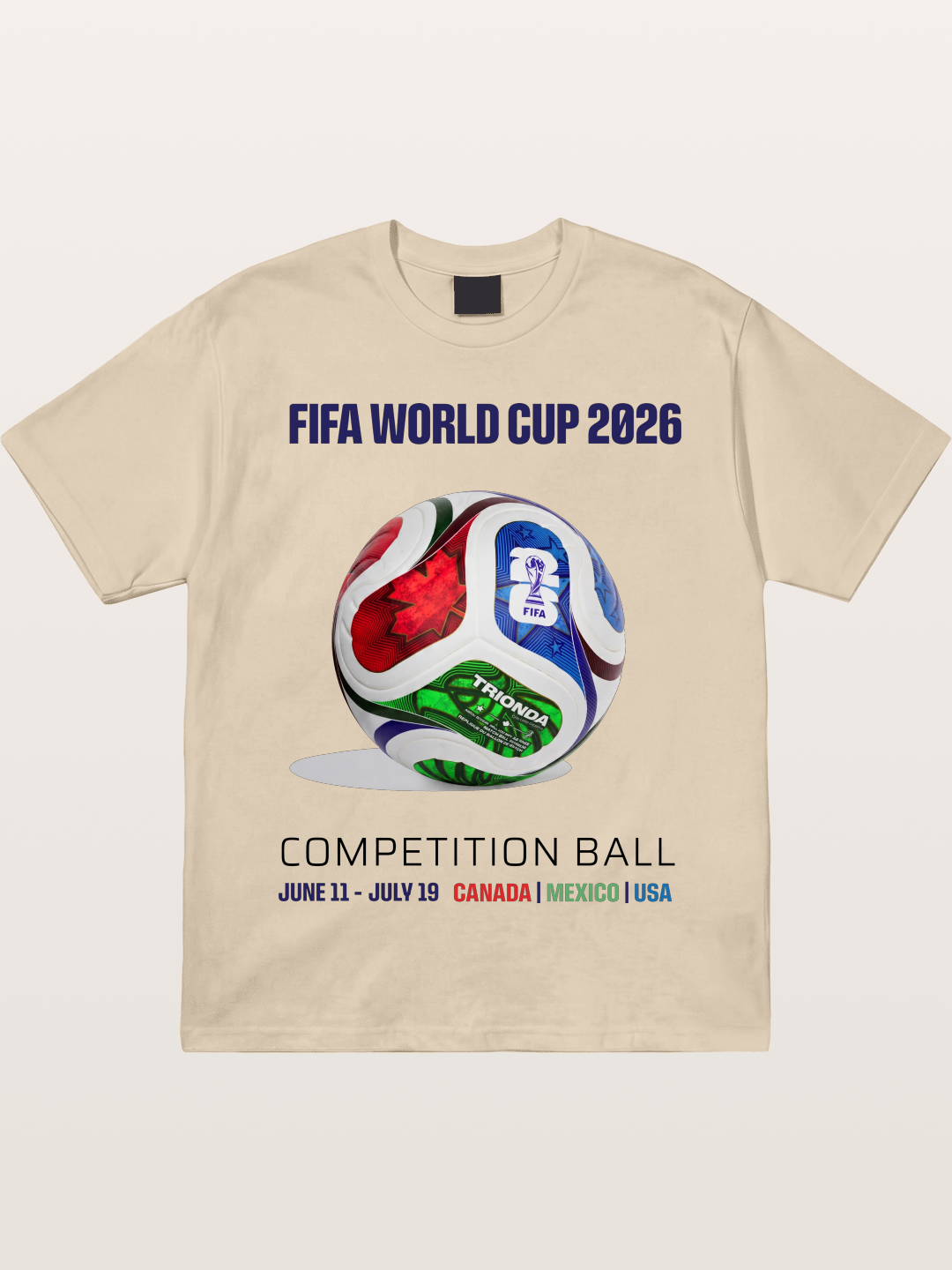 2026 World Cup Official Competition Ball Gildan T-shirt