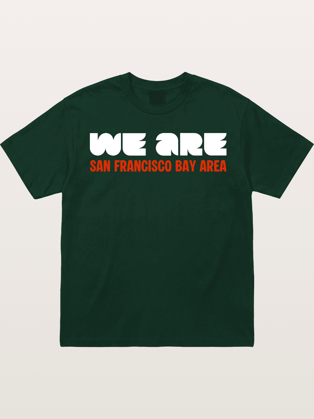 San Francisco Bay Area Red Text Gildan T-shirt