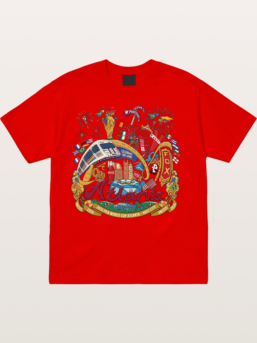 Atlanta 2026 World Cup Poster Cotton T-shirt