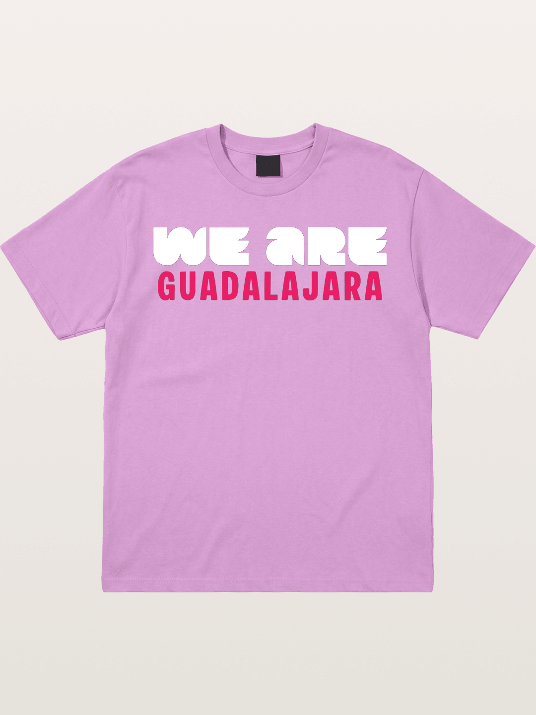 Guadalajara Pink Block Letters Gildan T-shirt