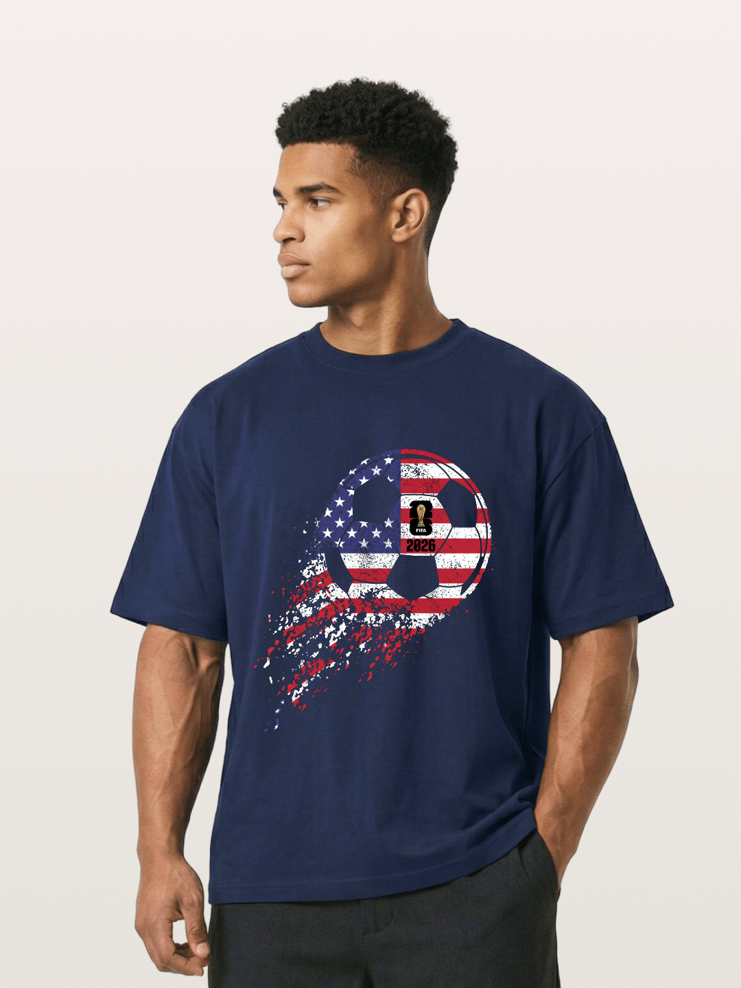 American Flag WC 2026 Ball Gildan T-shirt