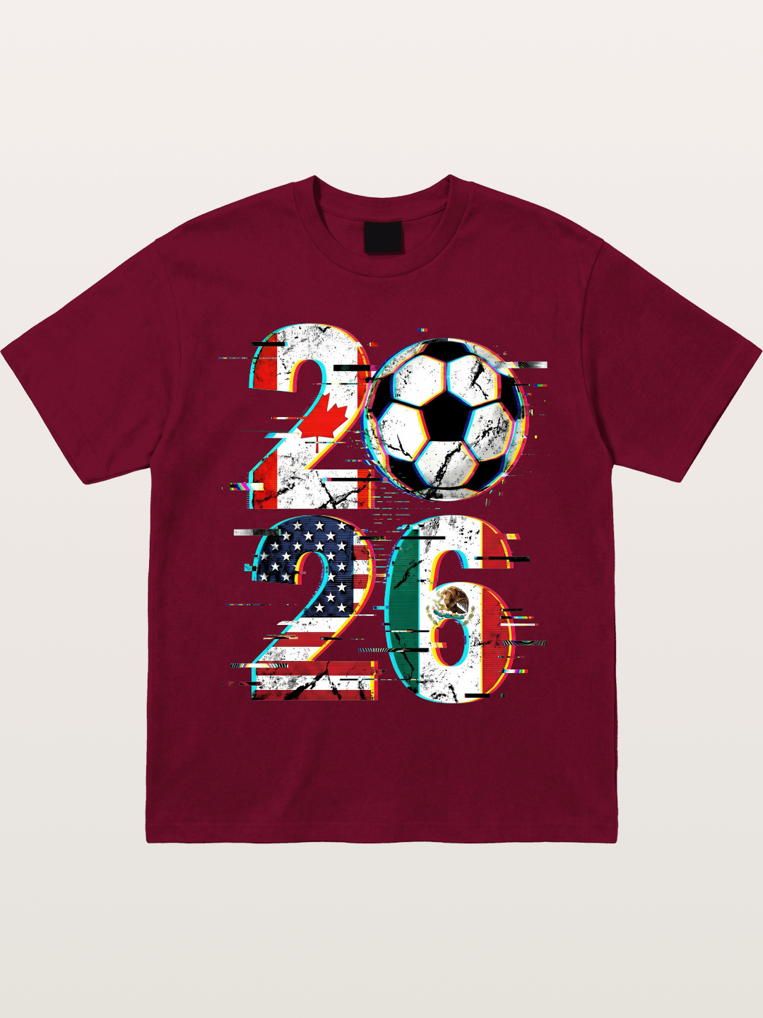 2026 WC Glitch Typography Print Gildan T-shirt