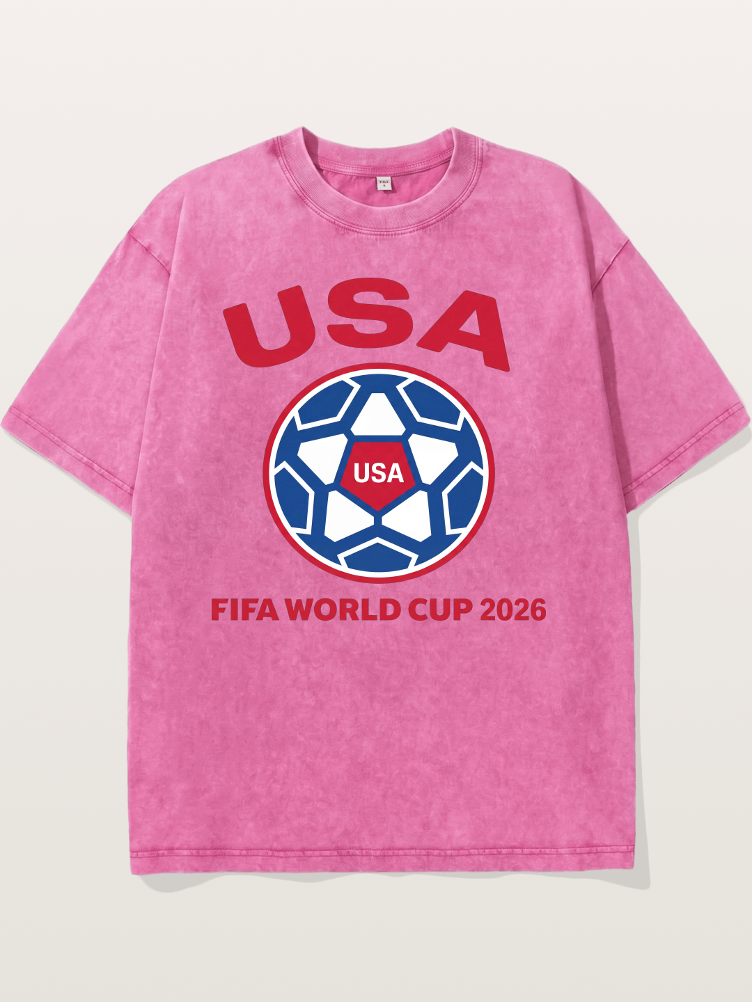 USA WC 2026 Soccer Ball Emblem Washed T-shirt