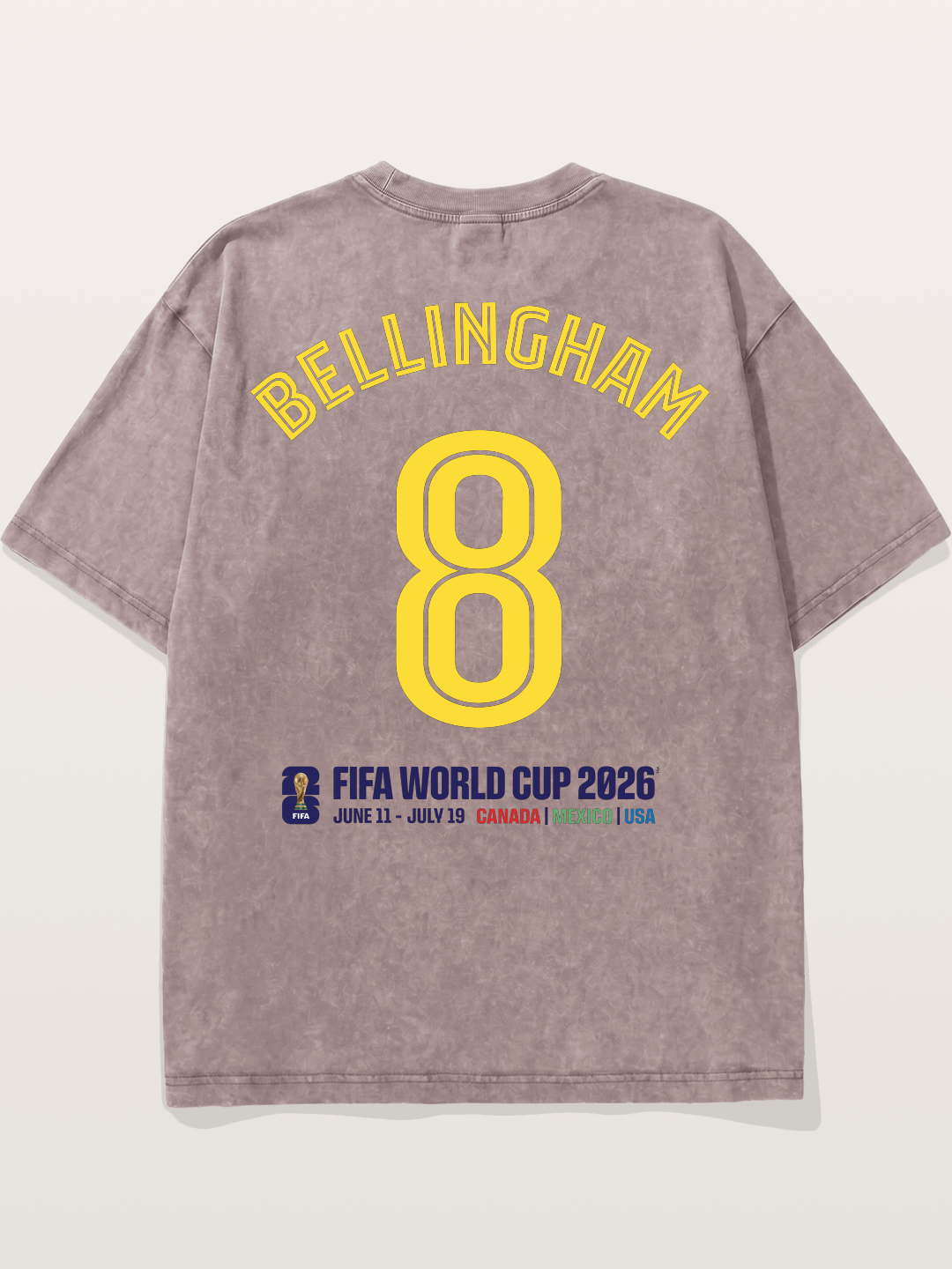 Bellingham 8 World Cup 2026 Washed T-shirt