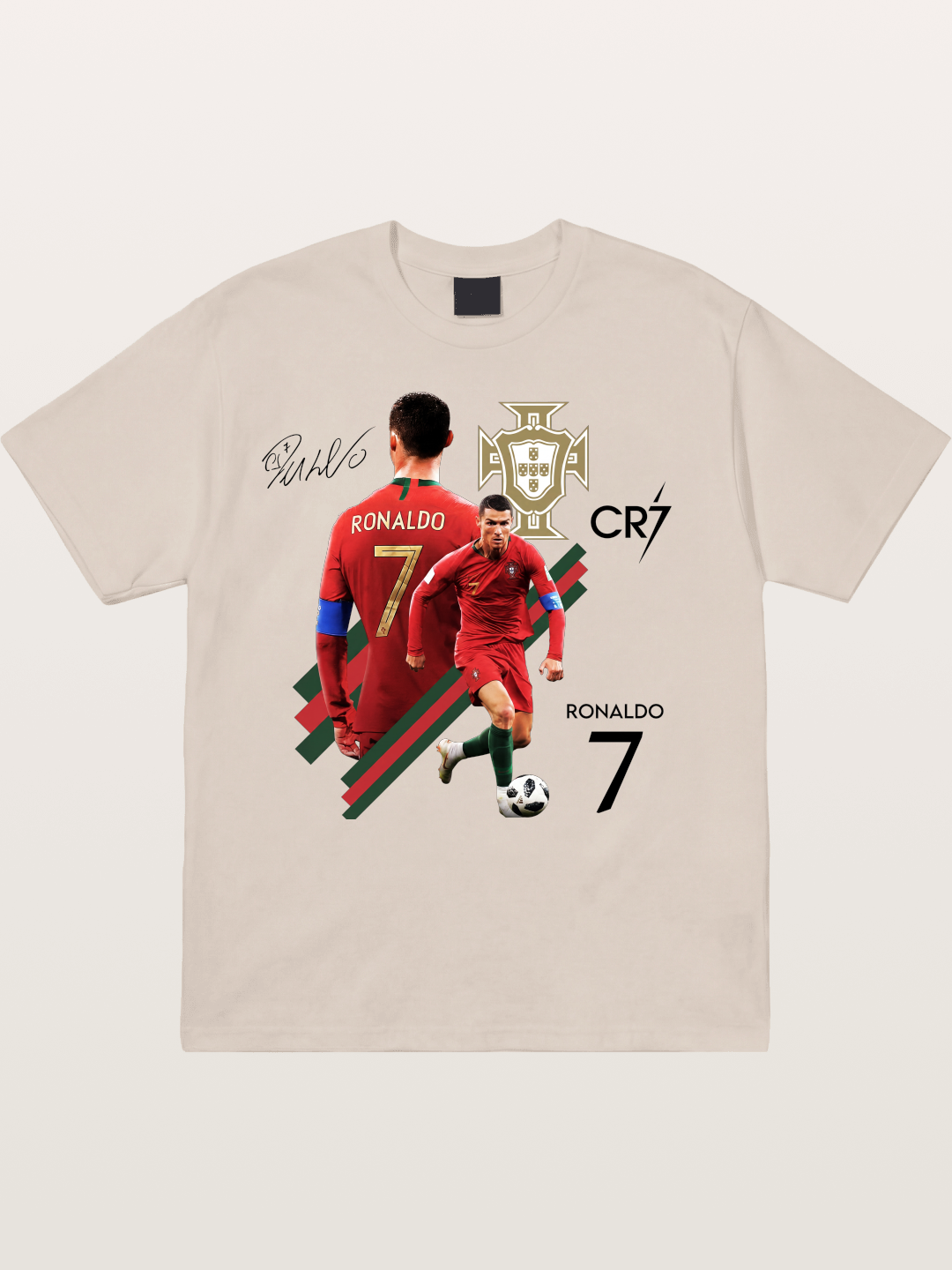CR7 Portugal Crest Montage Cotton T-shirt