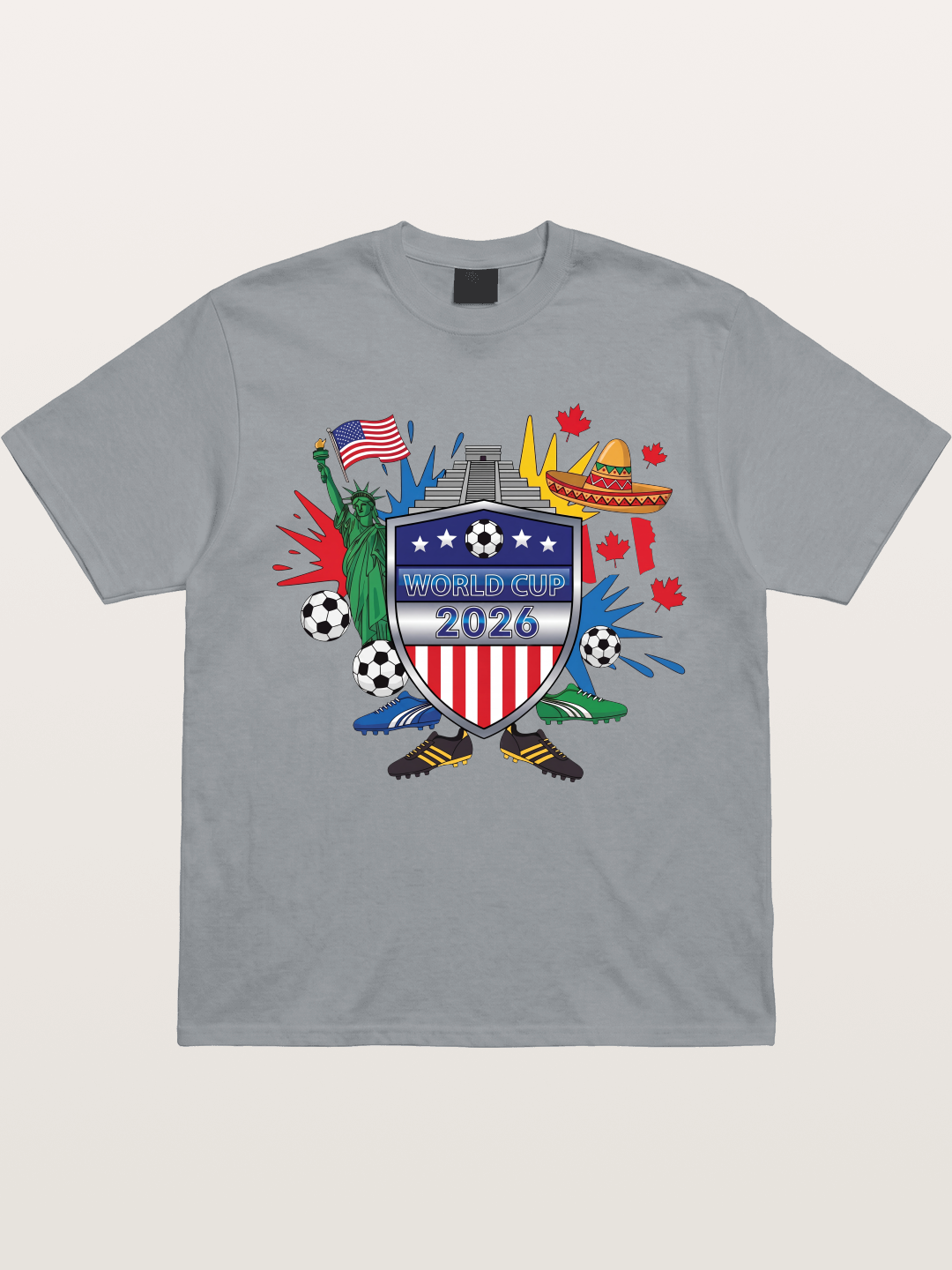 USA Mexico Canada WC Shield Gildan T-shirt