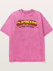 Spain Retro Team Logo WC Washed T-shirt