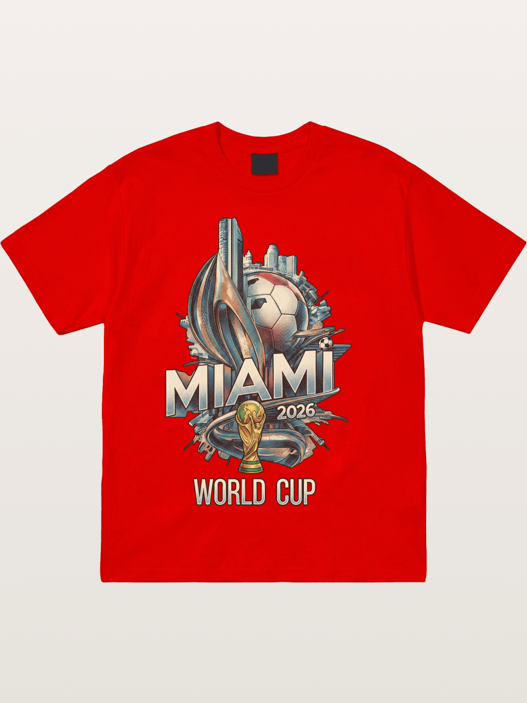 Miami World Cup 2026 Emblem Cotton T-shirt