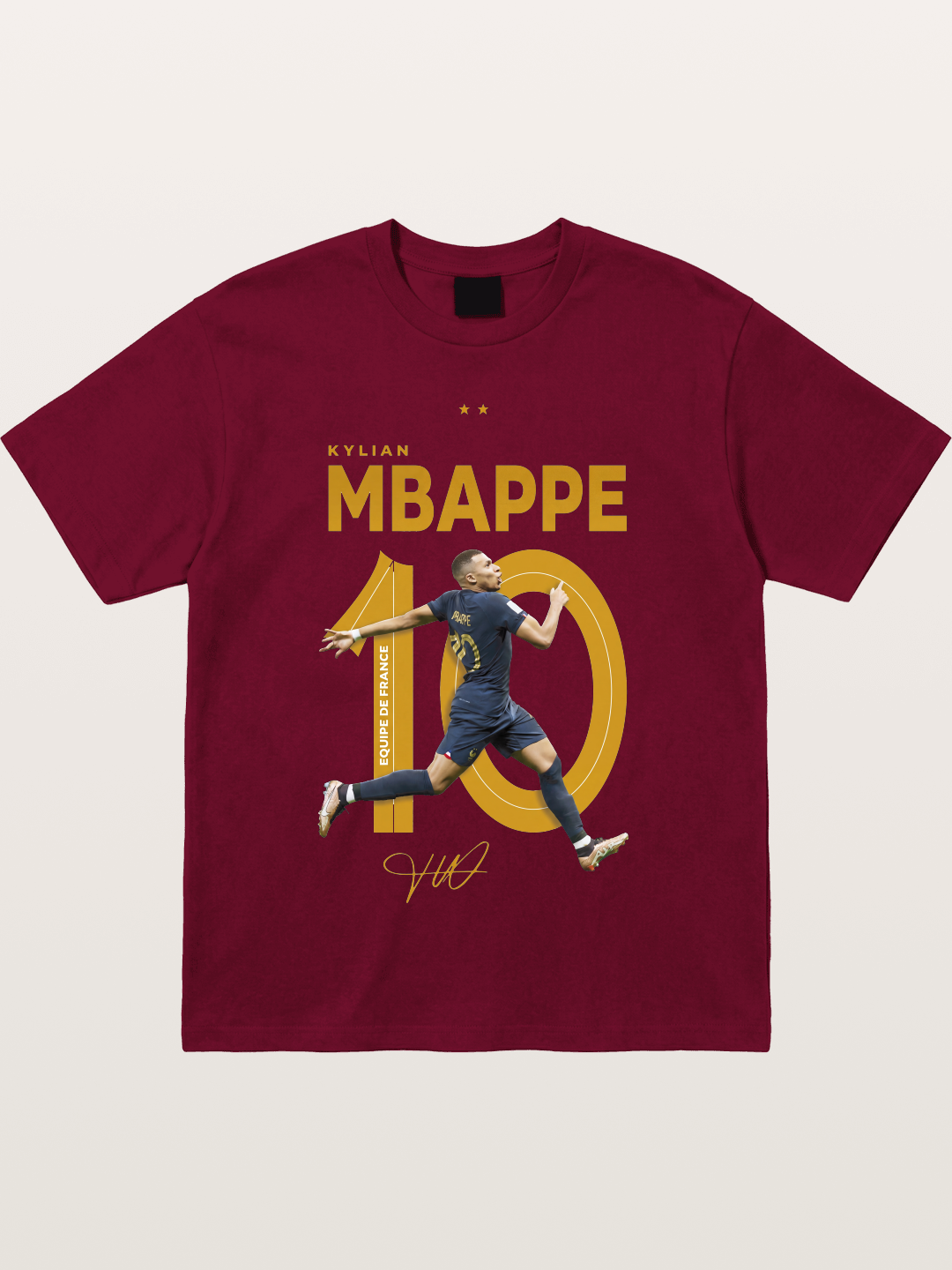 Mbappe France Number 10 Art Gildan T-shirt