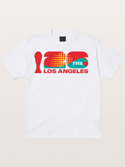 LA WC 2026 Geometric Dot Logo Cotton T-shirt