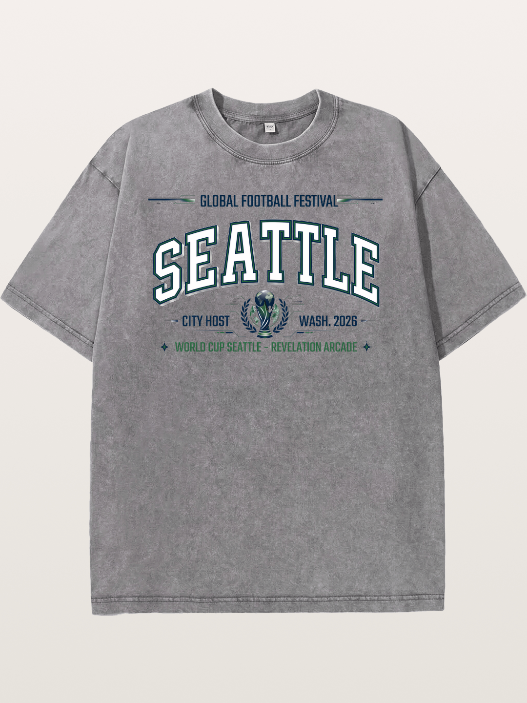 Seattle 2026 WC Host Print Washed T-shirt