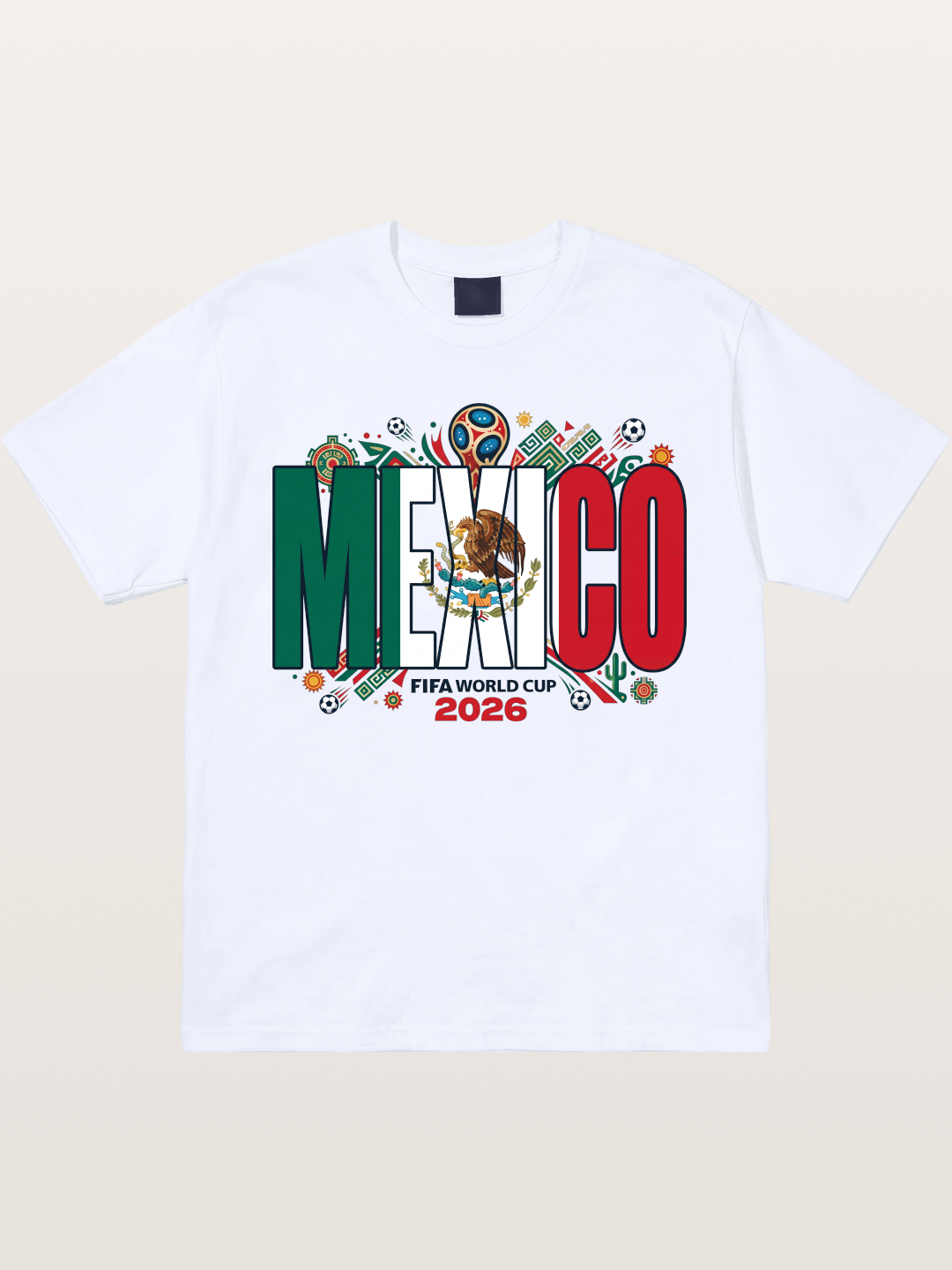 Mexico 2026 World Cup Lettering Gildan T-shirt