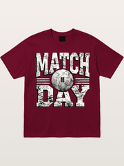 Match Day Grunge Soccer Print Gildan T-shirt